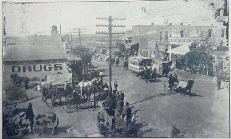 City of Tucumcari New Mexico NM route 66 main st covered wagons history