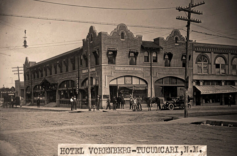 City of Tucumcari New Mexico NM route 66 hotel vorenberg history first state bank