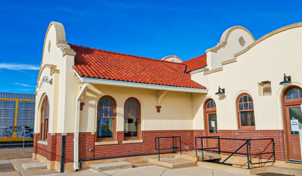City of Tucumcari New Mexico NM route 66 train station museum old antique